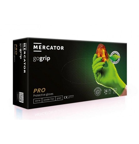 Ideall Nitrile Moto PowerGrip Green нітрилові 50 штук/25 пар Ультра міцні
